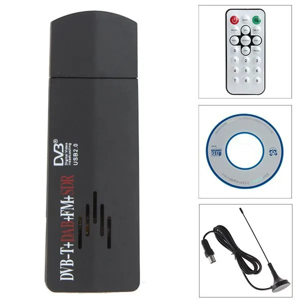 10PCS RTL SDR / FM+DAB DVB T USB 2.0 Mini Digital TV Stick DVBT Dongle RTL2832U & R820T Tuner Receiver + Remote Contro|usb dvd maker|usb wifi