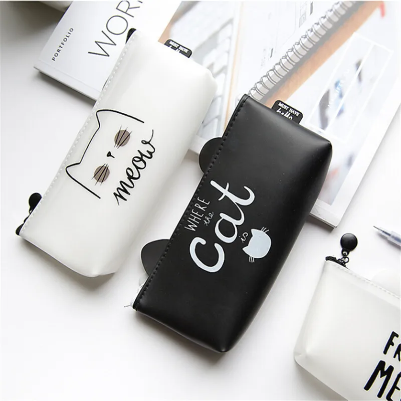 1 шт. милый силиконовый карандаш мешок с персонажем из мультфильмов высокого