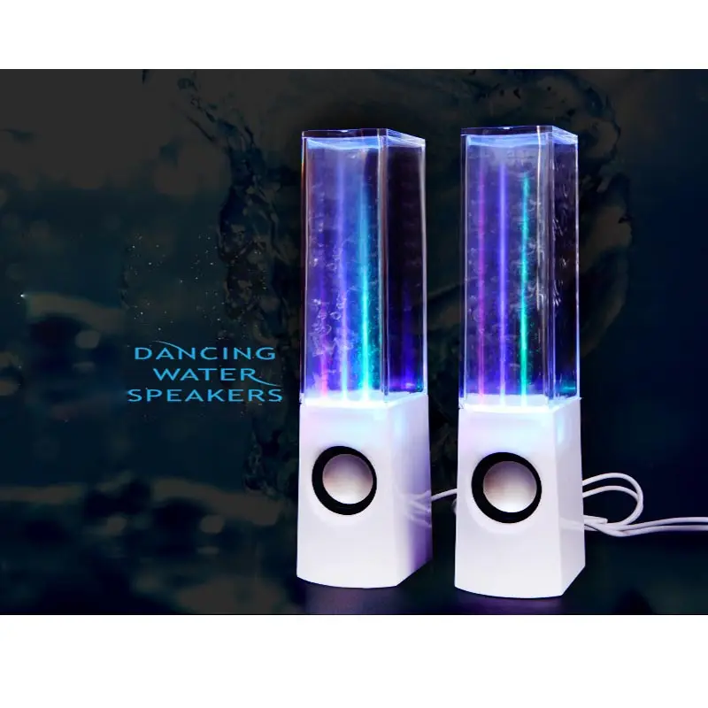 Танцы фонтан воды Music Звук Новинка свет светодиодный Портативный аудио Active
