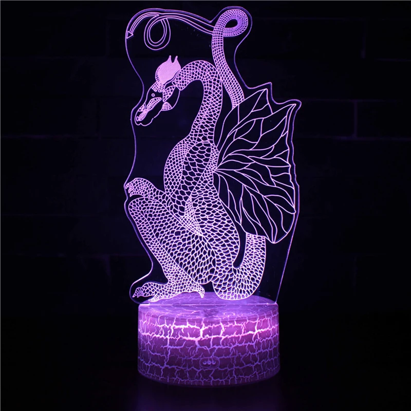 Светодиодный ночсветильник в виде динозавра тираннозавра Рекс Трицератопс