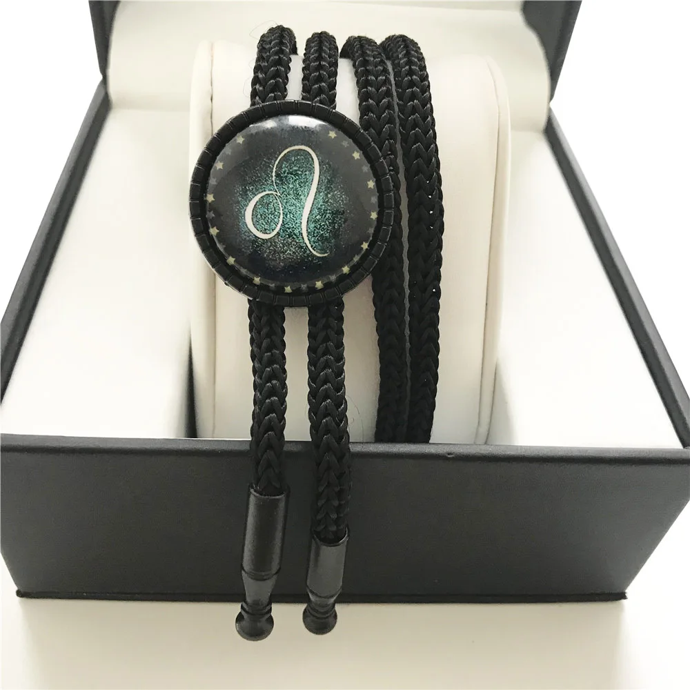 12 звезд Знак зодиака Боло Галстук Модные ювелирные изделия созвездия галстук Шея