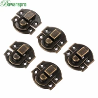 bowarepro 10pcs antique hasps iron lock catch latches for jewelry chest box suitcase buckle clip clasp vintage hardware 2729mm