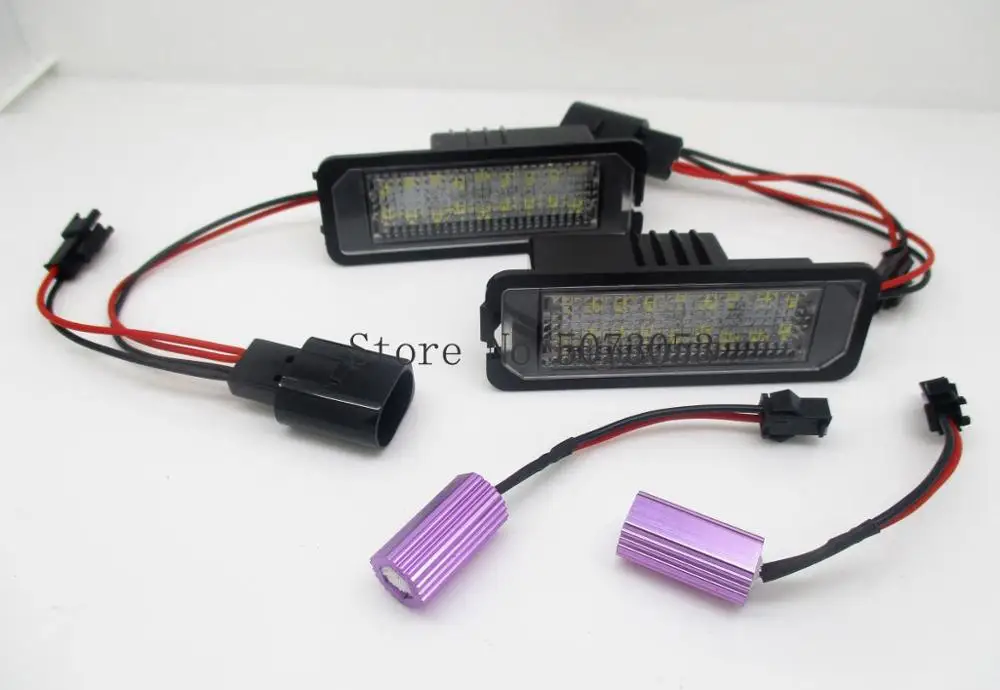 Светодиодная лампа для номерного знака VW Eos Golf6 Golf7 Amarok New Beetle Polo Passat B6 CC Phaeton B7 Scirocco