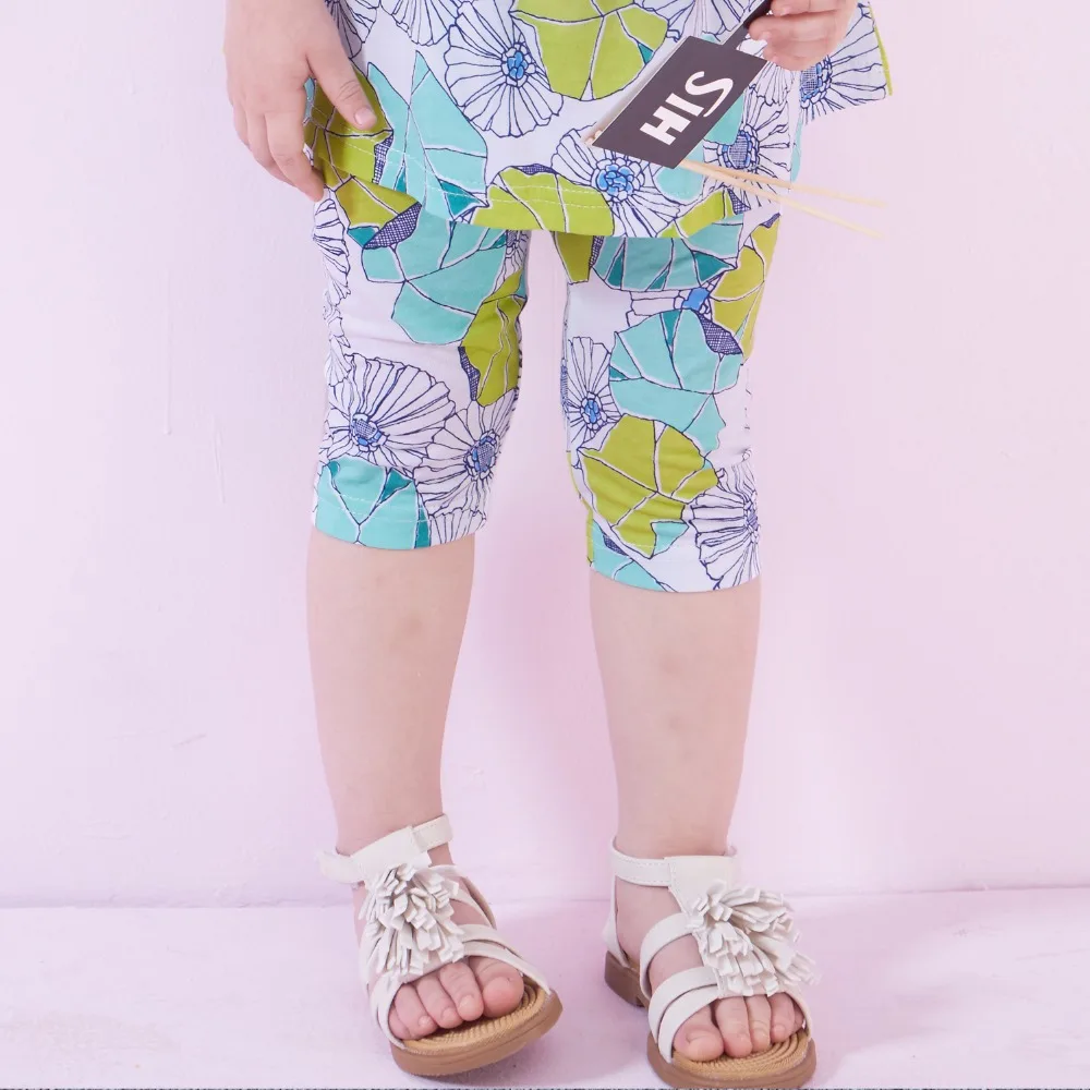 2017 реальные летний Обувь для девочек одежда малышей Мягкий хлопок теленок-длина