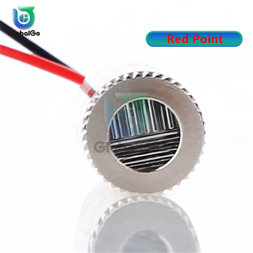 Point Laser Shape 1 шт. 650нм 5 МВт красная точка крест Лазерная головка модуля стеклянные линзы Фокусируемый промышленный класс регулируемый лазерный точечный диодный модуль - Цвет: Point Laser Shape