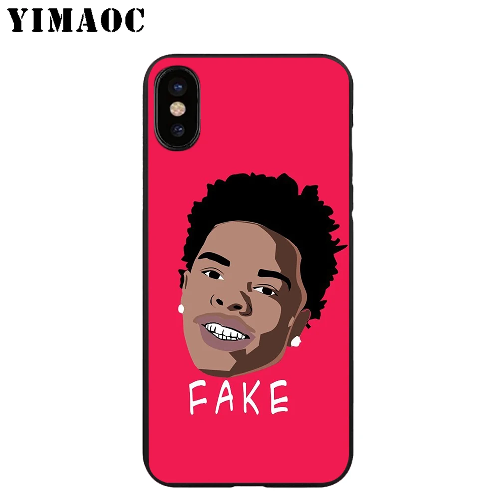 YIMAOC Lil Baby Rapper Soft TPU Black Silicone Case for iPhone X or 10 8 7 6 6S Plus 5 5S SE Xr Xs Max |