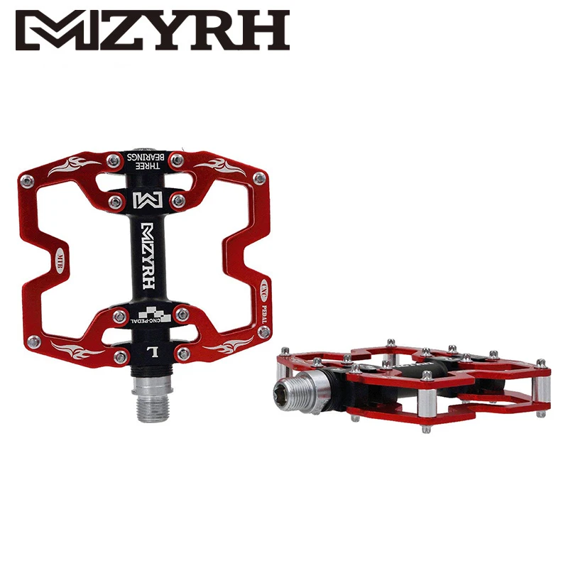 Mzyrh Y08 велосипедные педали 3 подшипники CNC 9/16 дюймов сверхлегкие педали из алюминиевого сплава полые MTB Горная Дорога BMX Аксессуары для велосипеда