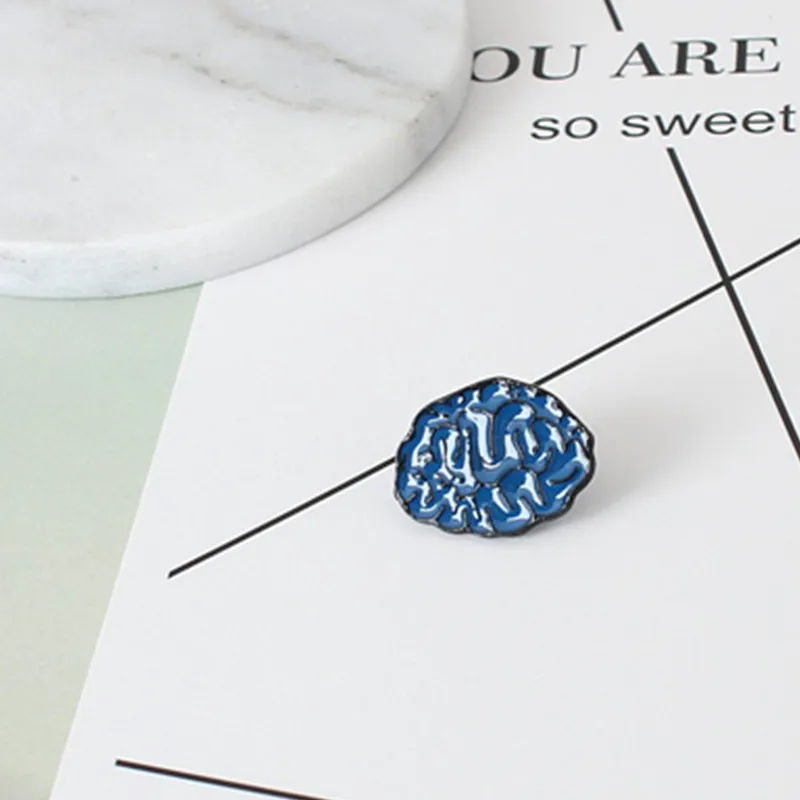 Z14 Женская Брошь модная Эмаль сердце и зубы мозга брошь с изображением глаза