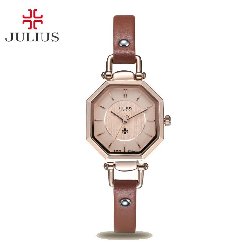 Женские японские кварцевые часы простые браслет современный классический