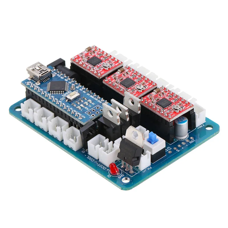 2417 ЧПУ 3 оси плата управления GRBL USB шаговый двигатель драйвер DIY Лазерный гравер фрезерный контроллер гравировальной машины