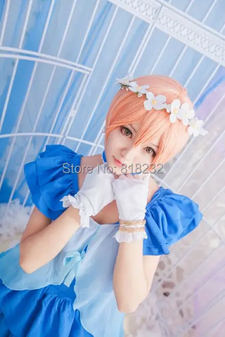 Шифоновое платье футболка Love Live Yume no Tobira Dreams Gate Rin Hoshizora Униформа наряд аниме