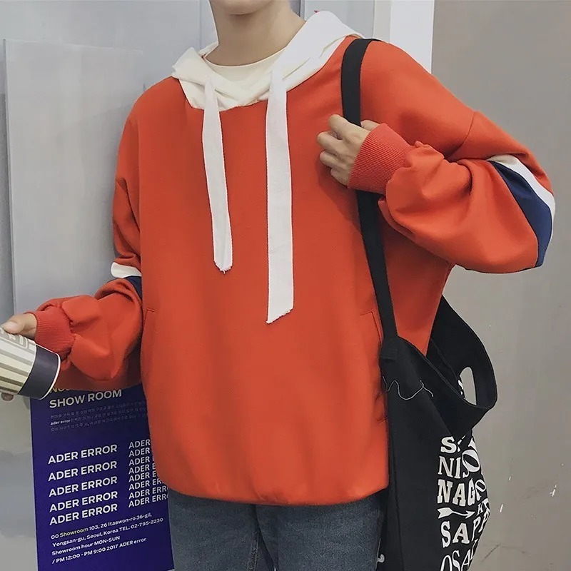 Осень 2020 модные мужские пальто с длинными рукавами свободные пуловеры капюшоном