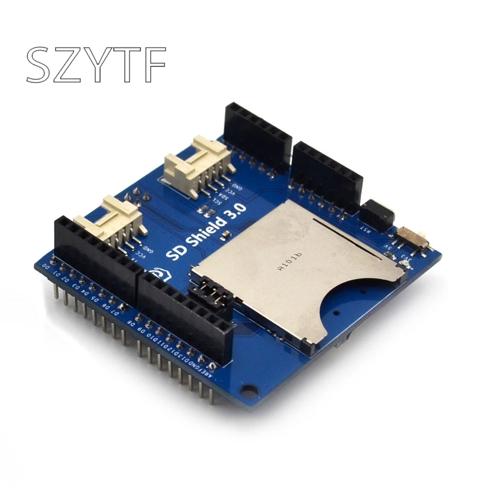 2 в 1 Стекируемый щит для sd-карты V3.0 Плата расширения tf-карты 3 В/5 В интерфейс PWR UART