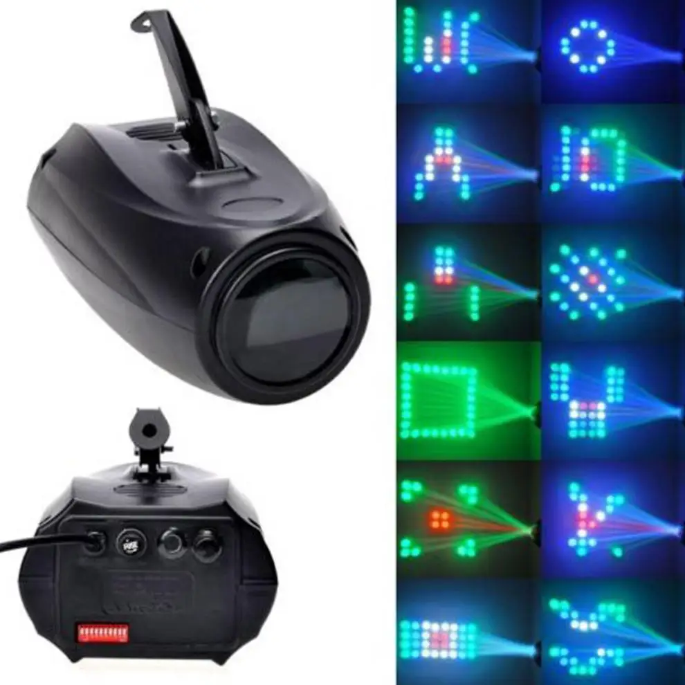 

Portable Music Auto Sound Active 64 LEDs RGBW Lights Laser Stage Effect Lighting Club Disco DJ Party Bar KTV Wedding Lights