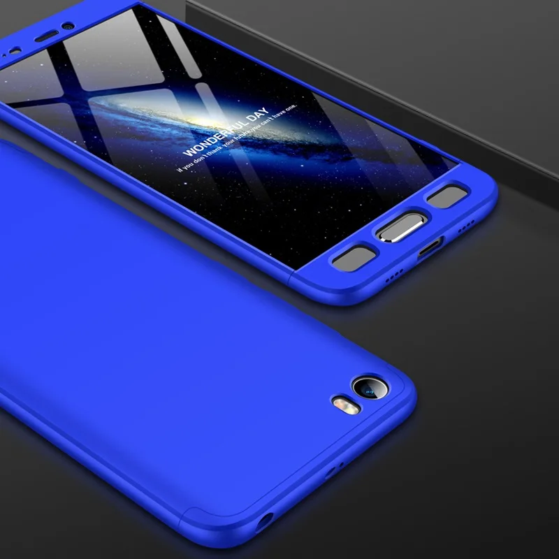 Blue GKK чехол 3 в 1 для Xiaomi Redmi Go чехол 360 полная защита противоударный Матовый Жесткий чехол для Xiaomi Redmi Go чехол Coque - Цвет: Blue