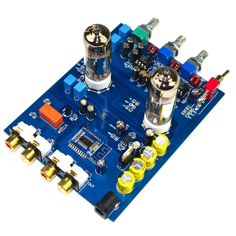 Nvarcher Bluetooth 4 2 Hifi 6J5 трубчатые усилители аудио Плата JRC5532 предусилитель тональная