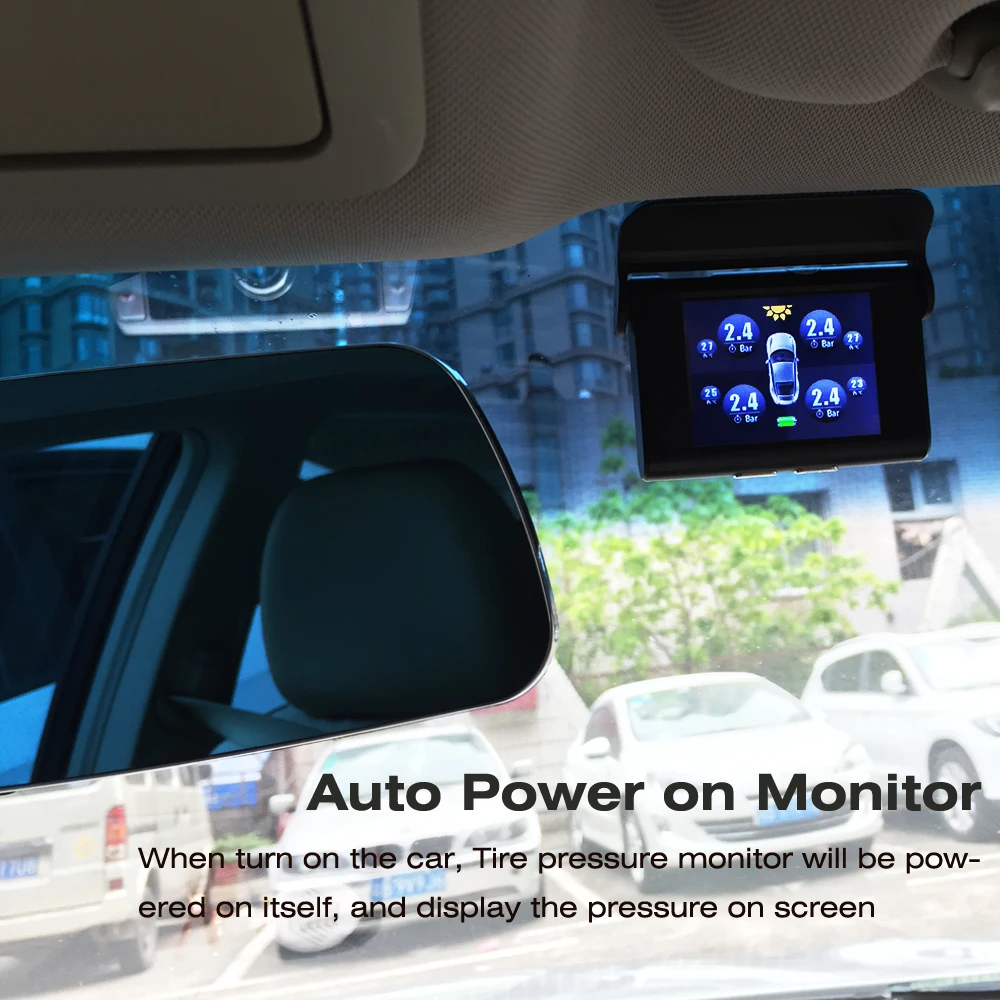 EANOP Солнечный автомобильный TPMS lcd Тип система контроля давления внутренний Tpms Guage диагностический инструмент сигнализация давления в шинах