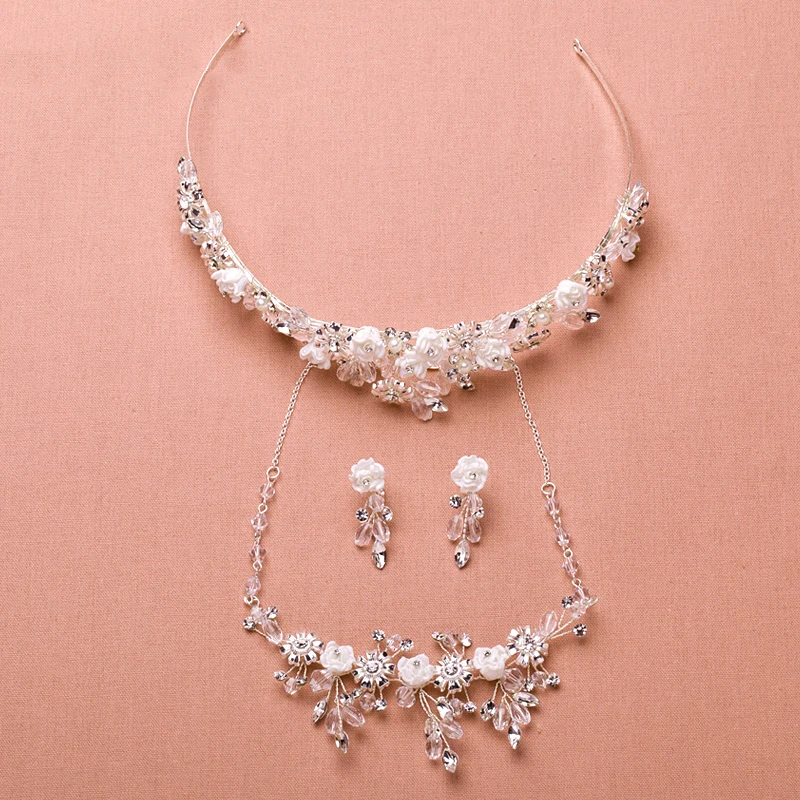 Новые Романтические Свадебные Ювелирные наборы для женщин вечеринки помолвки