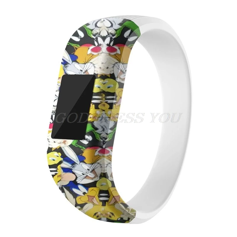 Colorful Wristband Silicone No Buckle Watch Band Strap Watchband Sports Replacement for Garmin Vivofit JR/Vivofit JR2/Vivofit 3 - Цвет: 9