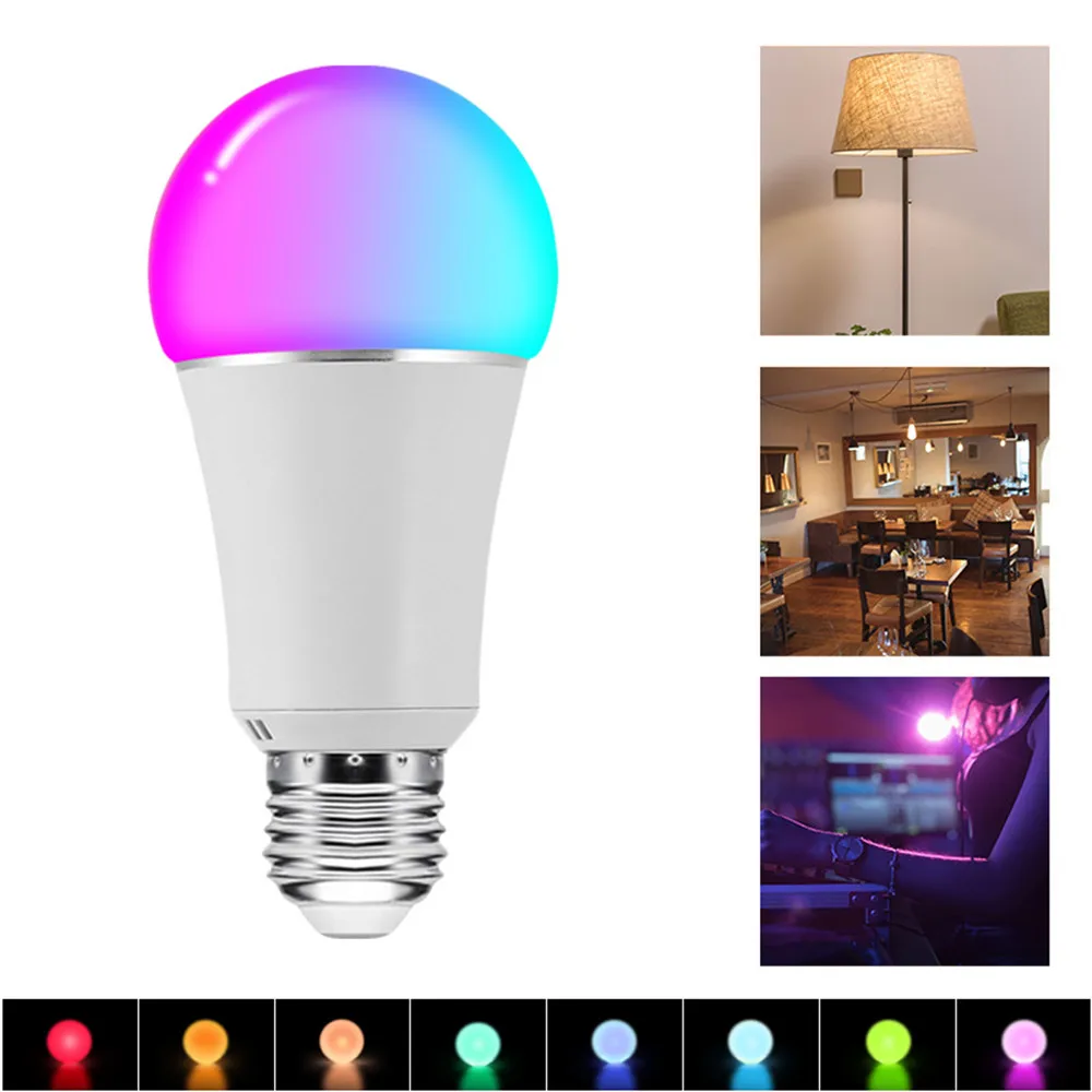 7W Smart RGBW Tuya APP WiFi контрольная лампа подключение Alexa и Google Home Голосовое управление
