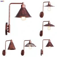 iwhd rust retro vintage led wall lights fixtures living room loft style industrial edison led wall lamp sconce home lighting