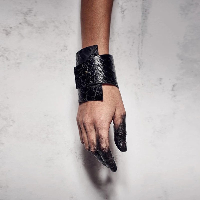 Браслет YD &amp YDBZ из искусственной крокодиловой кожи модное ювелирное изделие