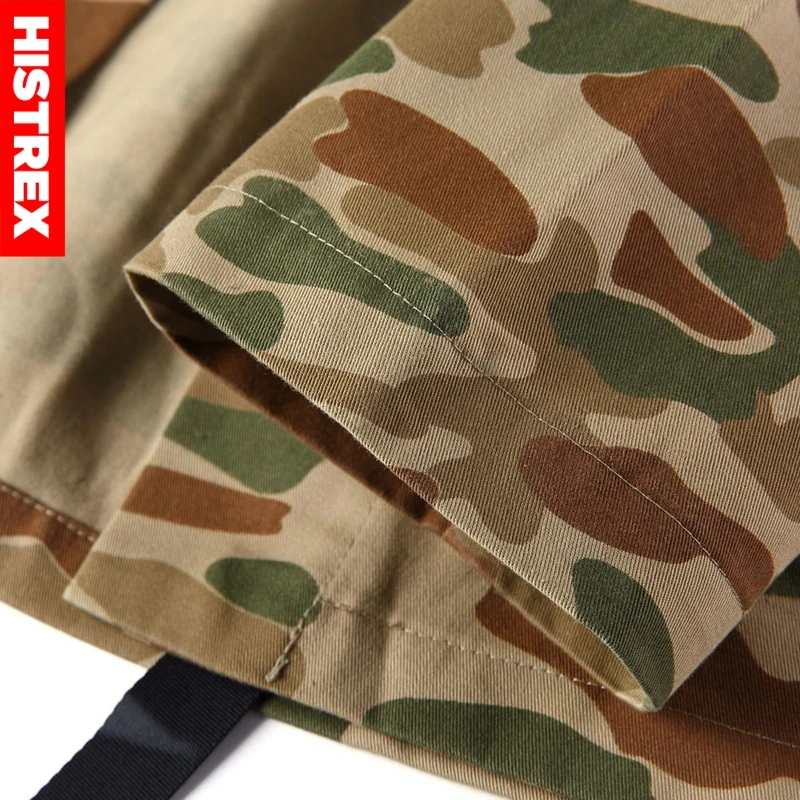 Histrex мужская куртка японские кимоно куртки Camo Японии Стиль хип-хоп камуфляж Открыть стежка кимоно пальто хаки уличная HT9HU
