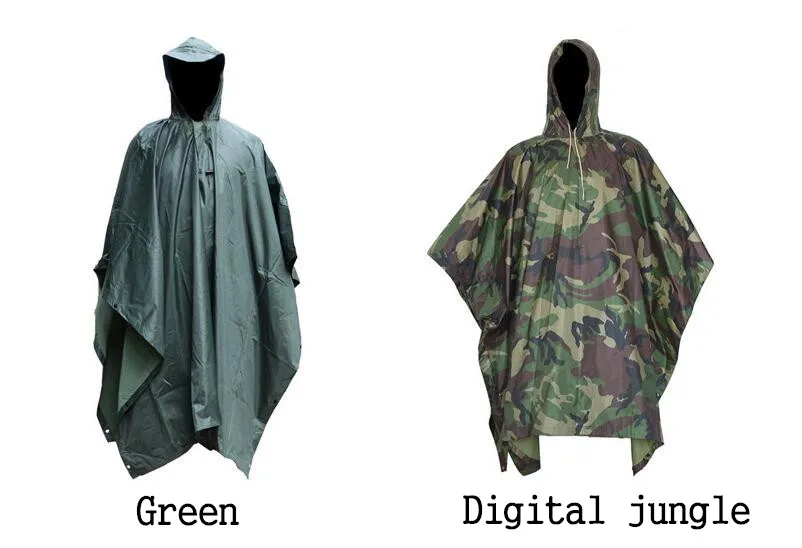 Открытый Снайпер ghillie Костюмы камуфляж плащ охотничий бионический одежда пончо дождевик тент коврики Chasse водонепроницаемый