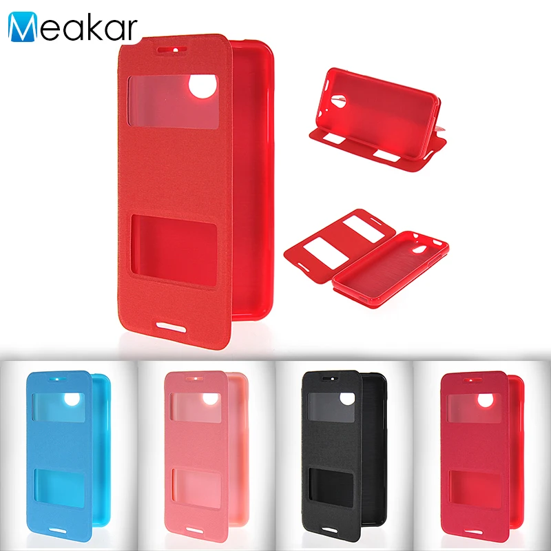 Кожаный флип чехол с двумя окнами для HTC desire 500 506E 5088 5060|desire case|case for htchtc case |