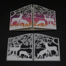 Олень стадо металлическая пресс форма для скрапбукинга DIY