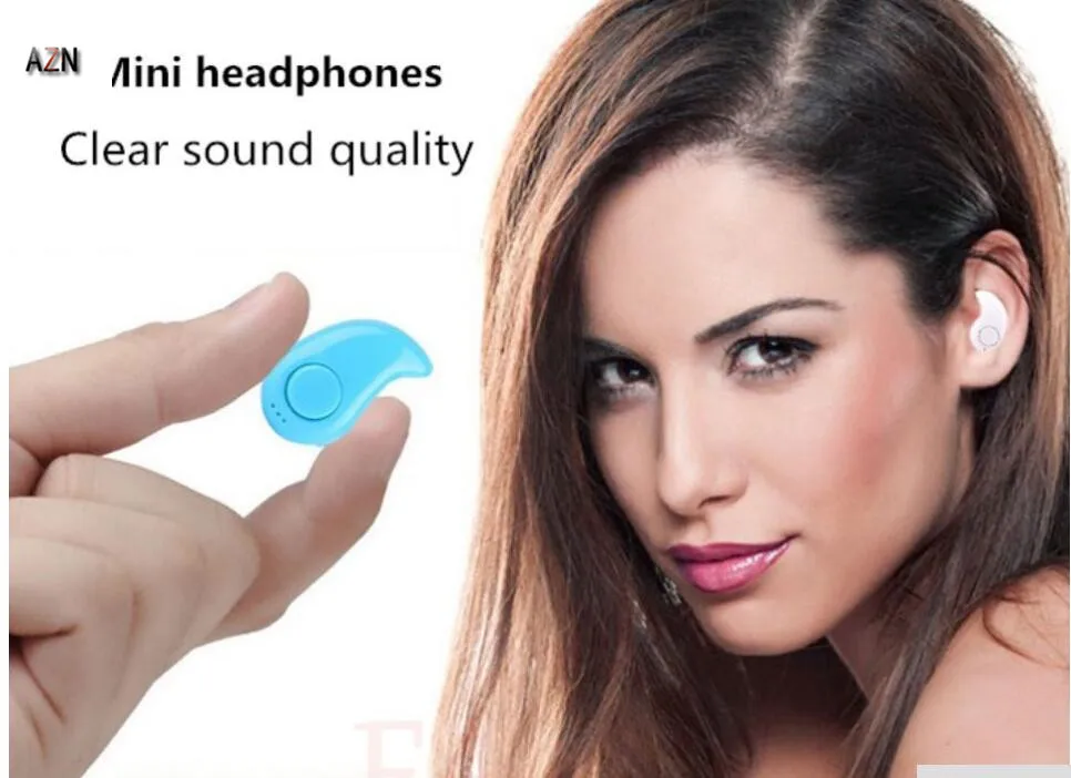 AZN S530 Mini Wireless Bluetooth Earphone in ear Sports with Mic Earbuds Handsfree Headset Earphones Earpiece for iPhone 7 | Электроника