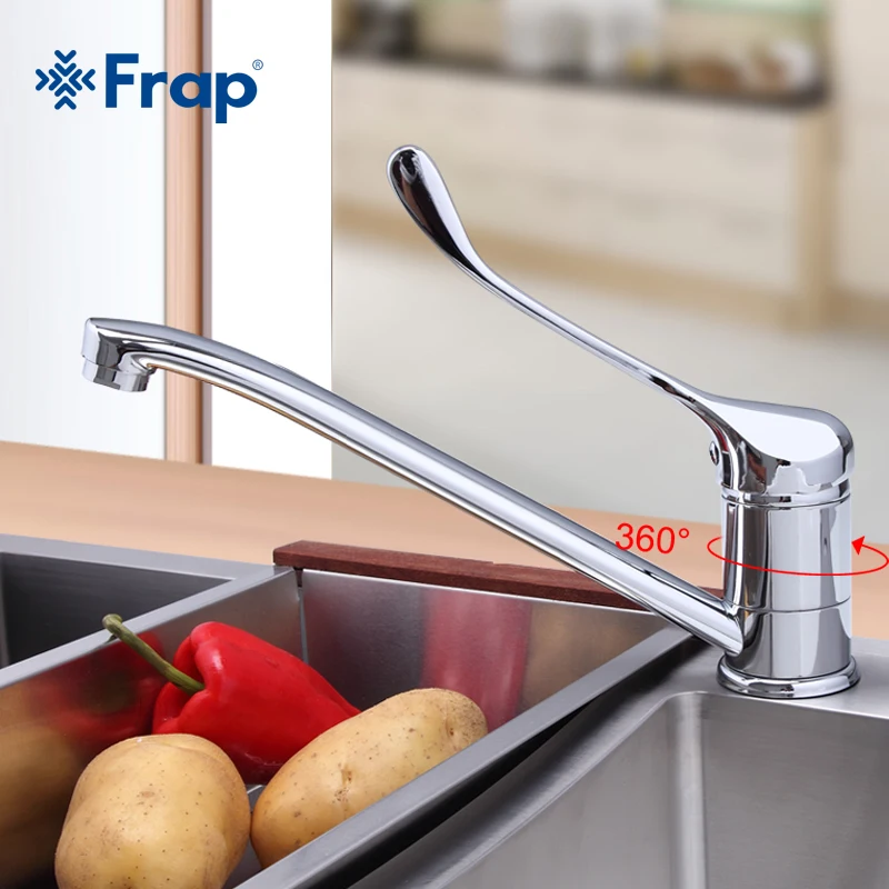 Смеситель для кухни FRAP смеситель холодной и горячей воды хромированный готовый лекарственный сверхдлинный