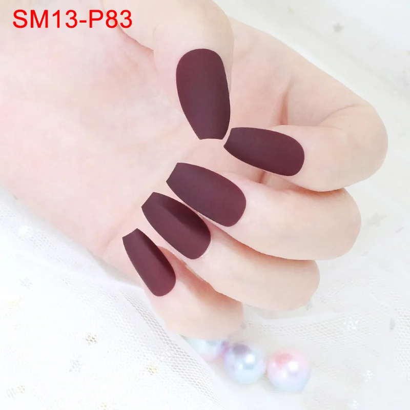 Дропшиппинг 24 шт./компл. матовый накладные ногти для ног полными подсказками Для