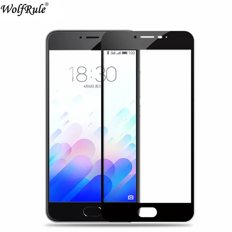 2 шт. Защитное стекло для экрана Meizu M3 Note закаленное полное покрытие Meilan 3 плёнка