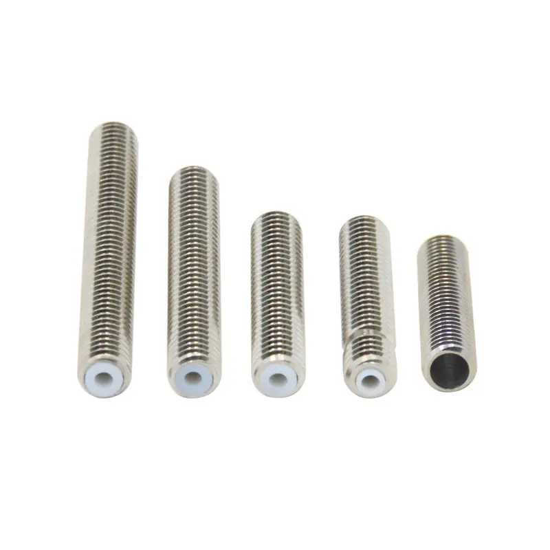 Части 3d принтера 5 шт./лот Makerbot MK8 1,75 мм нить из нержавеющей стали с фторопластовая трубка с тефлоновым покрытием M6* 30 мм 3D-принтер s горло