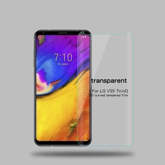 3D изогнутое закаленное стекло для LG V35 ThinQ полное покрытие экрана Защитная пленка