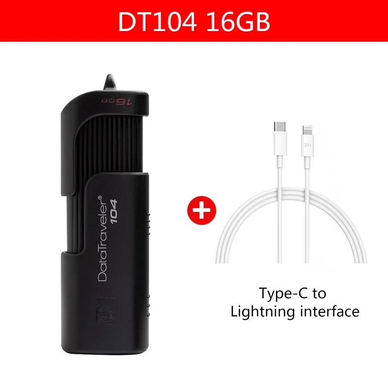 16GB-ZM-06 Kingston USB флеш-накопители USB 2,0 ручка-накопитель высокоскоростные флешки DT104 16 gb бизнес офисный автомобиль 16 GB USB флешка - Цвет: 16GB-ZM-06