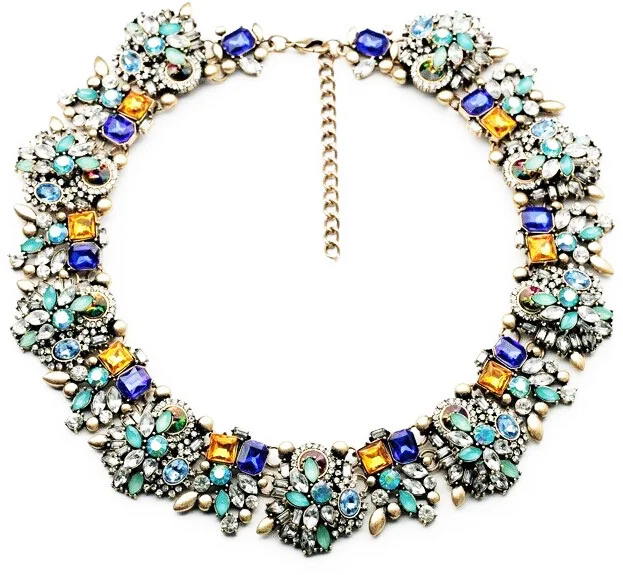 Женское ожерелье ожерелье-чокер с кристаллами | Украшения и аксессуары