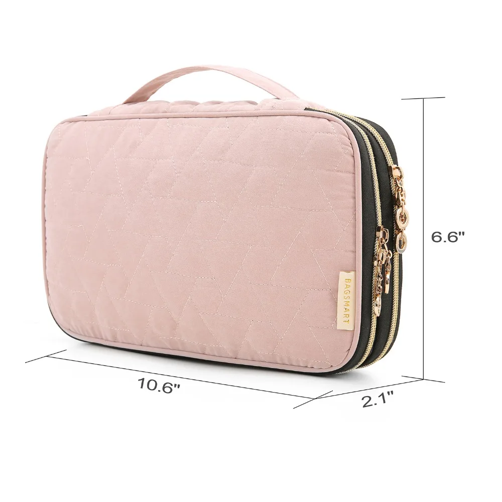 BAGSMART, женские дорожные сумки, двойной слой, держатель для ювелирных изделий, ожерелье, браслет, серьги, кольцо, сумка для часов, органайзер для ювелирных изделий, чехлы