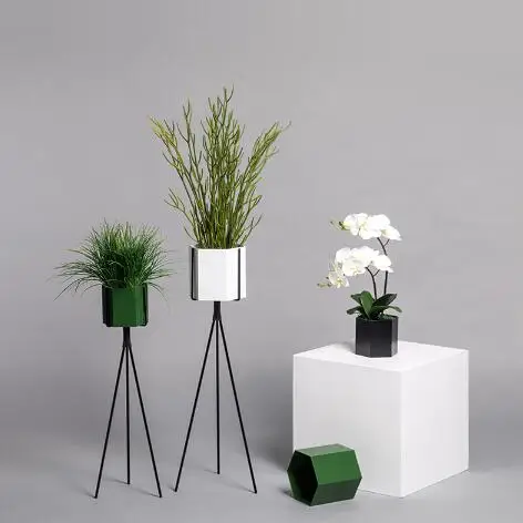 Металлический Цветочные горшки для выращивания шестиугольник металлическая