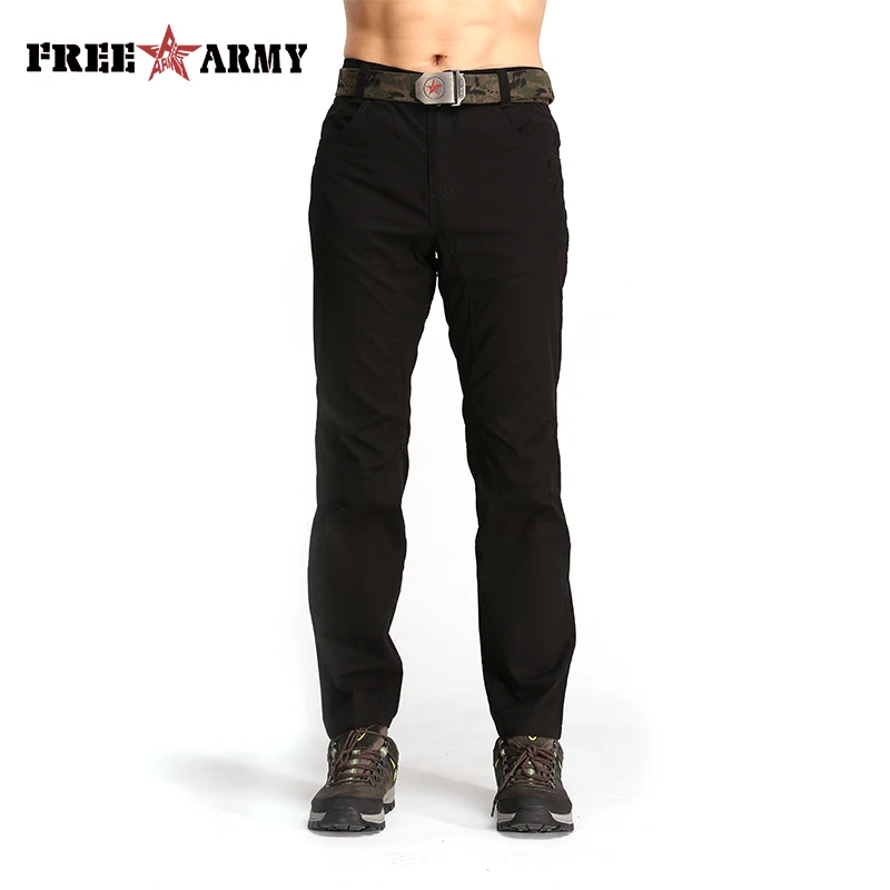 

2018 Long Cargo Pants Men Jogger Sweatpants Vintage Casual Cotton Trousers High Quality Simple Solid Black Men Pants New