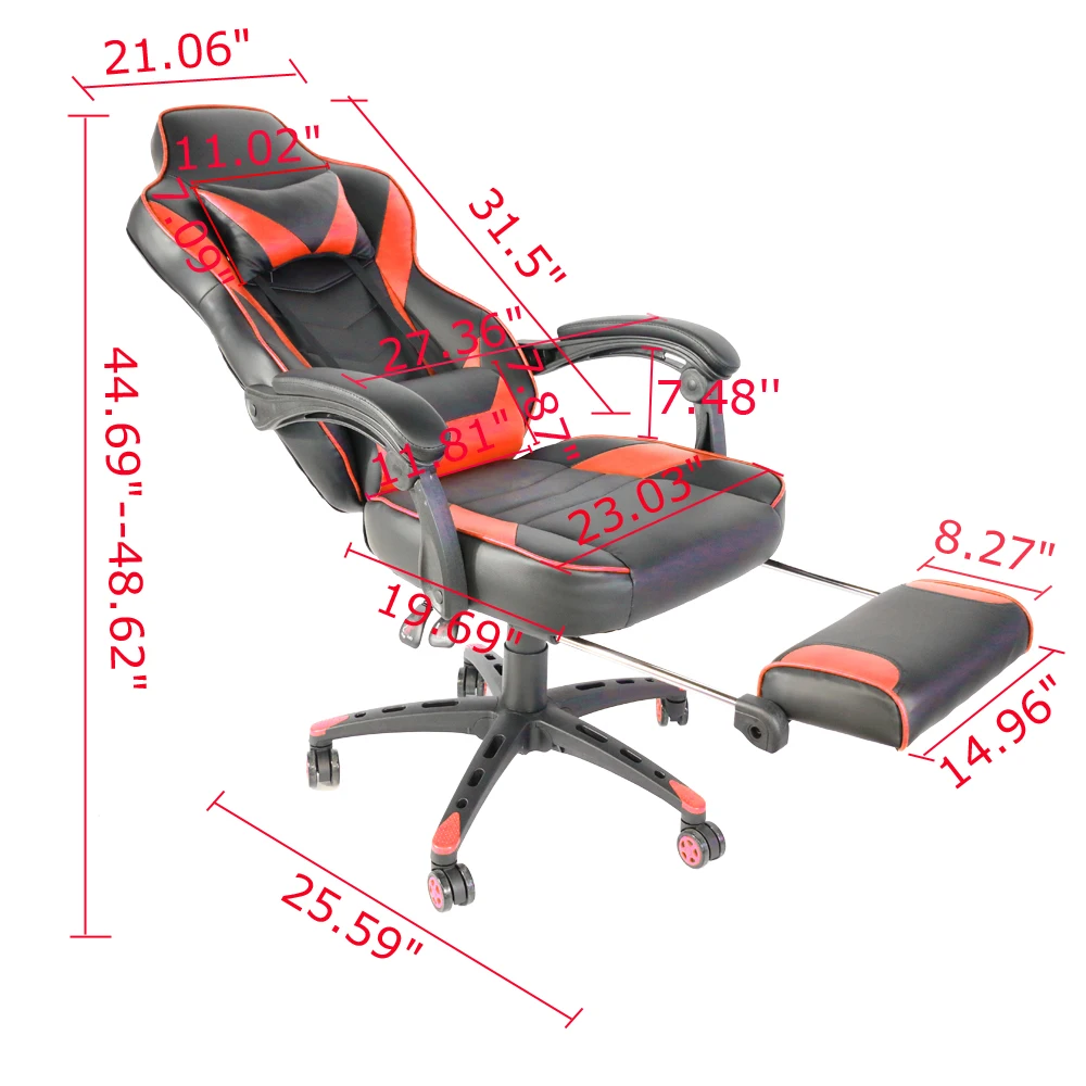 Новый стиль модный офисный вращающийся стул c-типа складной нейлоновый ножной