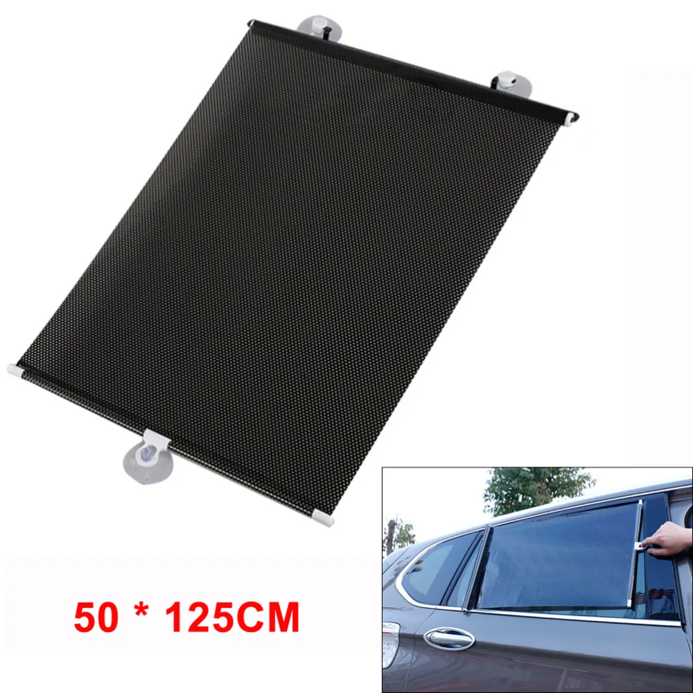 

Universal Retractable Car Vehicle Curtain Window Roller Sun Shade Blind Protector (50 * 125CM)