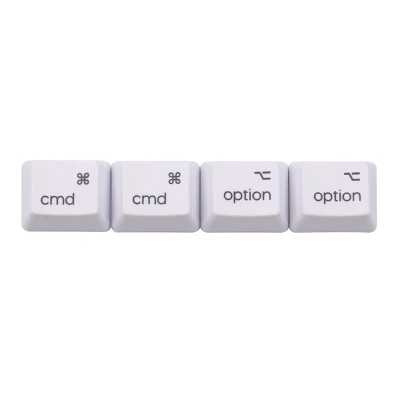 Keycaps OEM 4 4 шт./лот Высокое качество ключ крышка s для MAC Commond вариант PBT Материал DSA MAC ключ крышка OEM Profil красный белый серый черный цвет - Цвет: Keycaps OEM 4