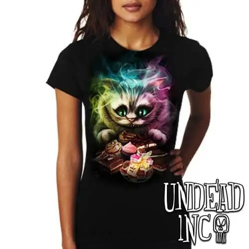 Алиса в стране чудес Tim Burton's Cheshire Cat женская футболка мужская и модная унисекс