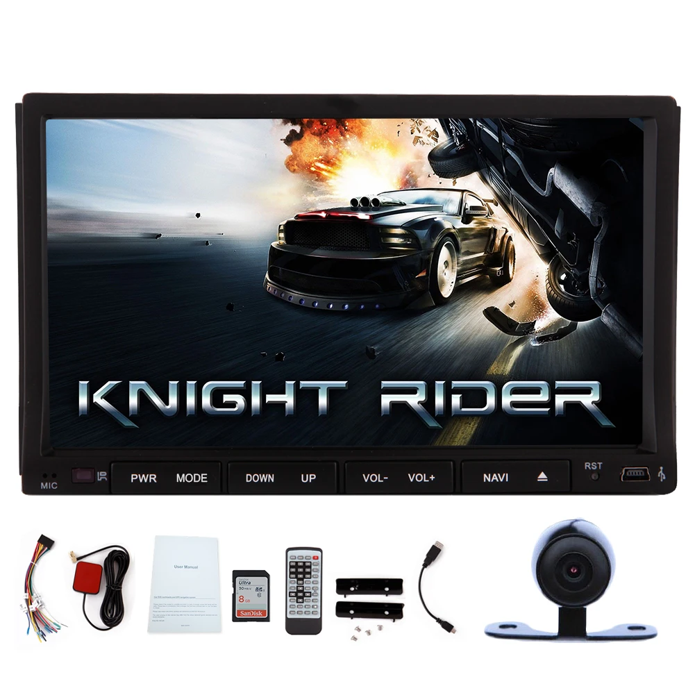 Радио USB 7 &quotсенсорный экран AMP MP4 Автомобильный GPS DVD эквалайзер IPOD RDS BT Авторадио