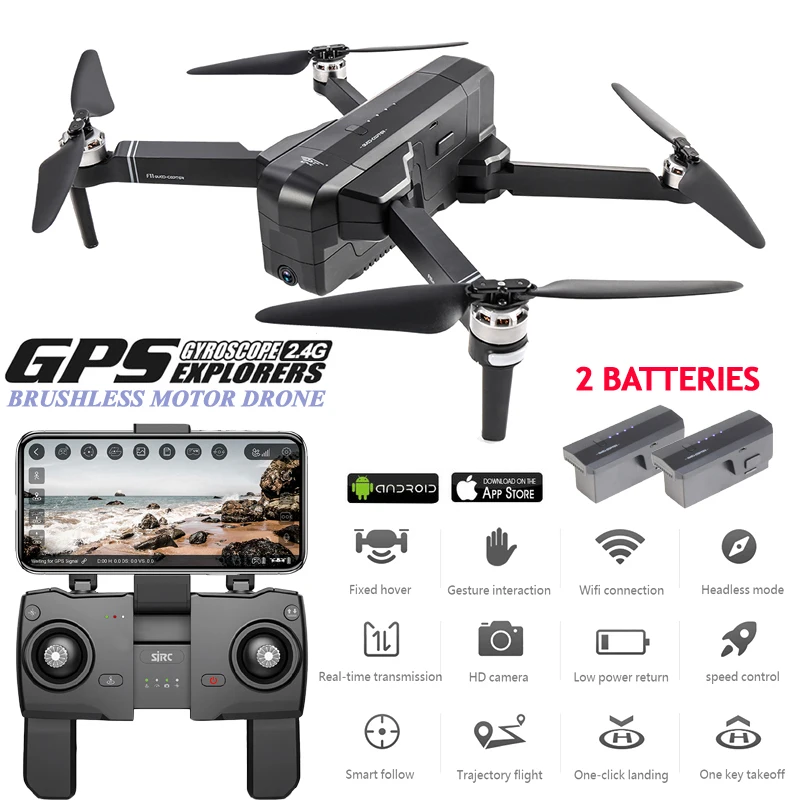 SJRC F11 Drone gps профессиональный 5G Wi Fi бесщеточный RC Дрон 25 минут время полета 1080 P