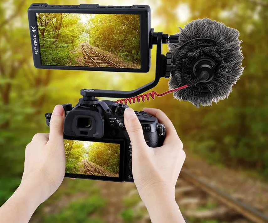 Feelworld Наклонный рычаг Leightweight алюминиевый дизайн для F5 FW568 S55 F570 F6 DSLR камера полевой монитор стабилизатор карданный кран установка