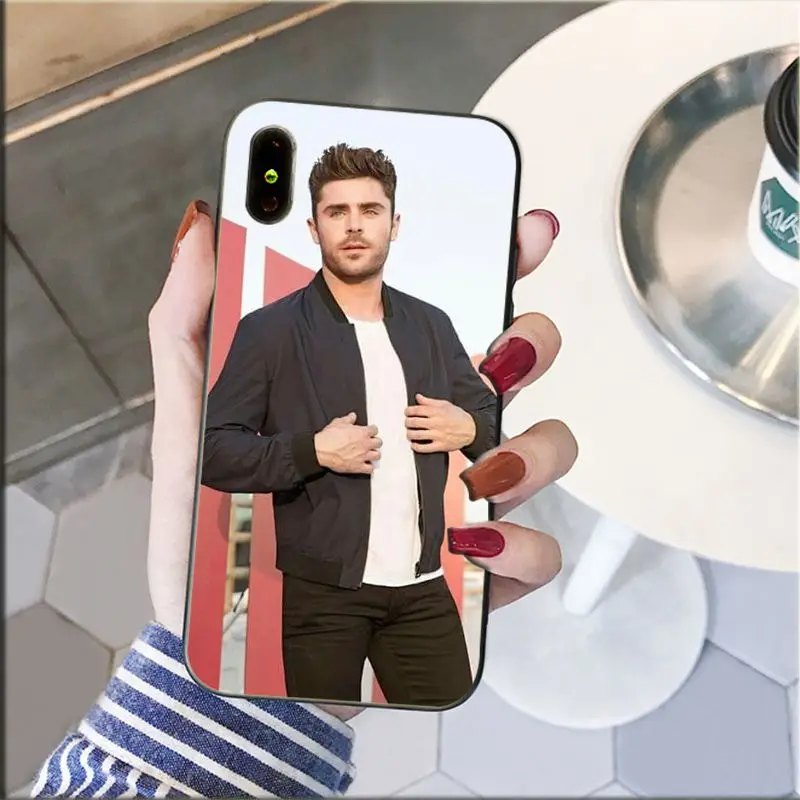 Yinuoda Zac Efron Luxury DIY Painted Beautiful Phone Accessories Case for Apple iPhone 8 7 6 6S Plus X XS MAX 5 5S SE XR Cover | Мобильные
