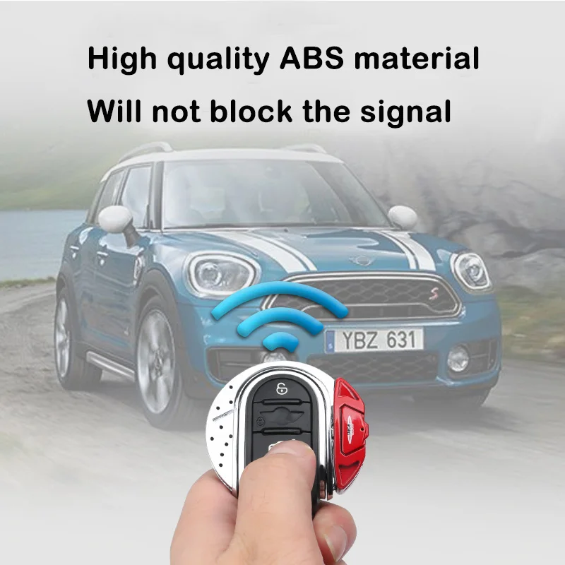ABS брелок для ключей, чехол для ключей для mini cooper F55 F56 F57 F54 F60 jcw, пластиковый материал chorme